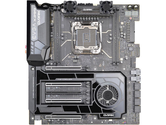 EVGA X299 DARK, 151-SX-E299-KR, LGA 2066, Intel X299, SATA 6Gb/s, USB 3.1, USB 3.0, EATX, Intel Motherboard