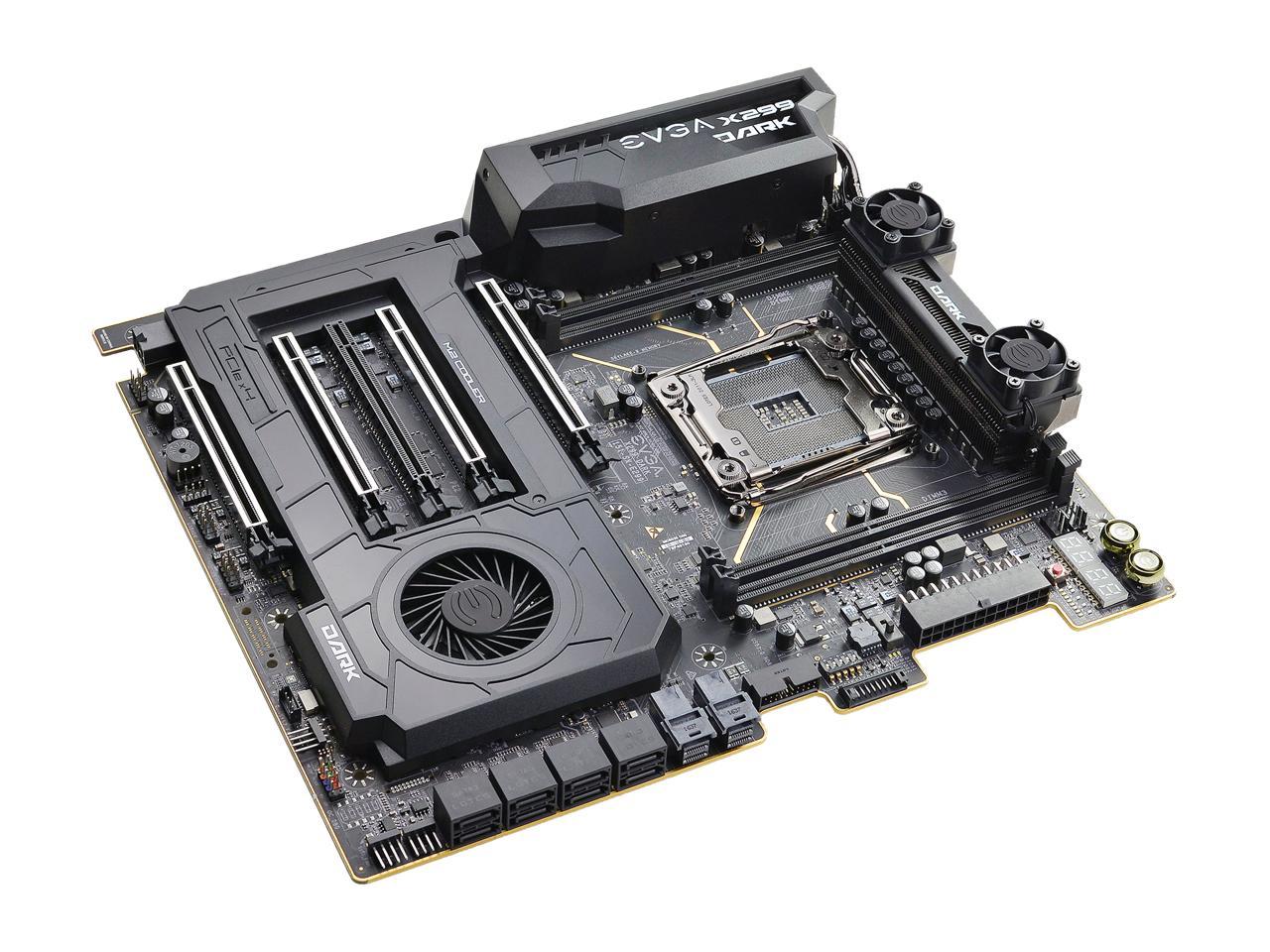 EVGA X299 DARK, 151-SX-E299-KR, LGA 2066, Intel X299, SATA 6Gb/s, USB 3.1, USB 3.0, EATX, Intel Motherboard