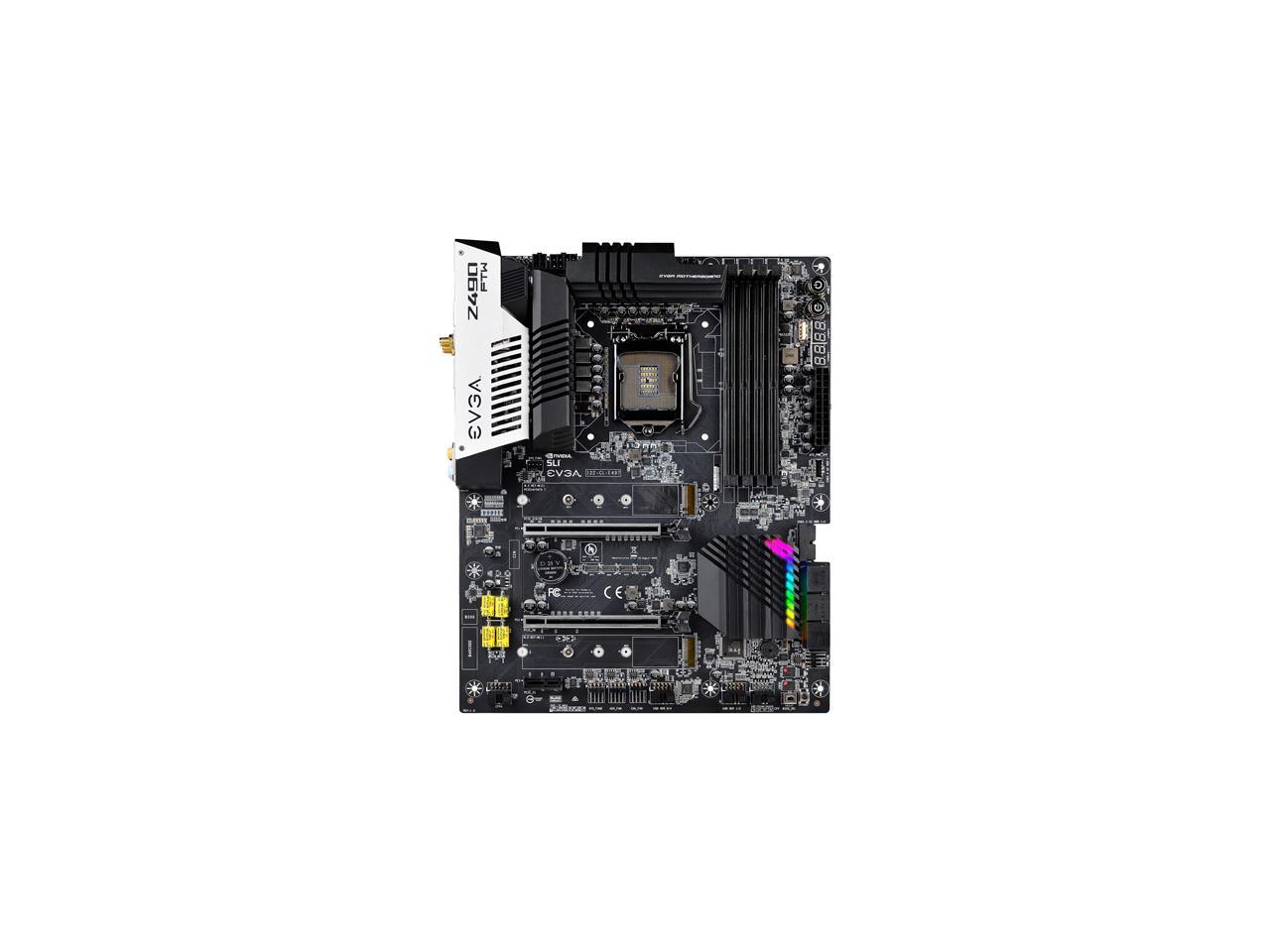 EVGA Z490 FTW WiFi 122-CL-E497-KR LGA 1200 Intel Z490 SATA 6Gb/s ATX Intel Motherboard