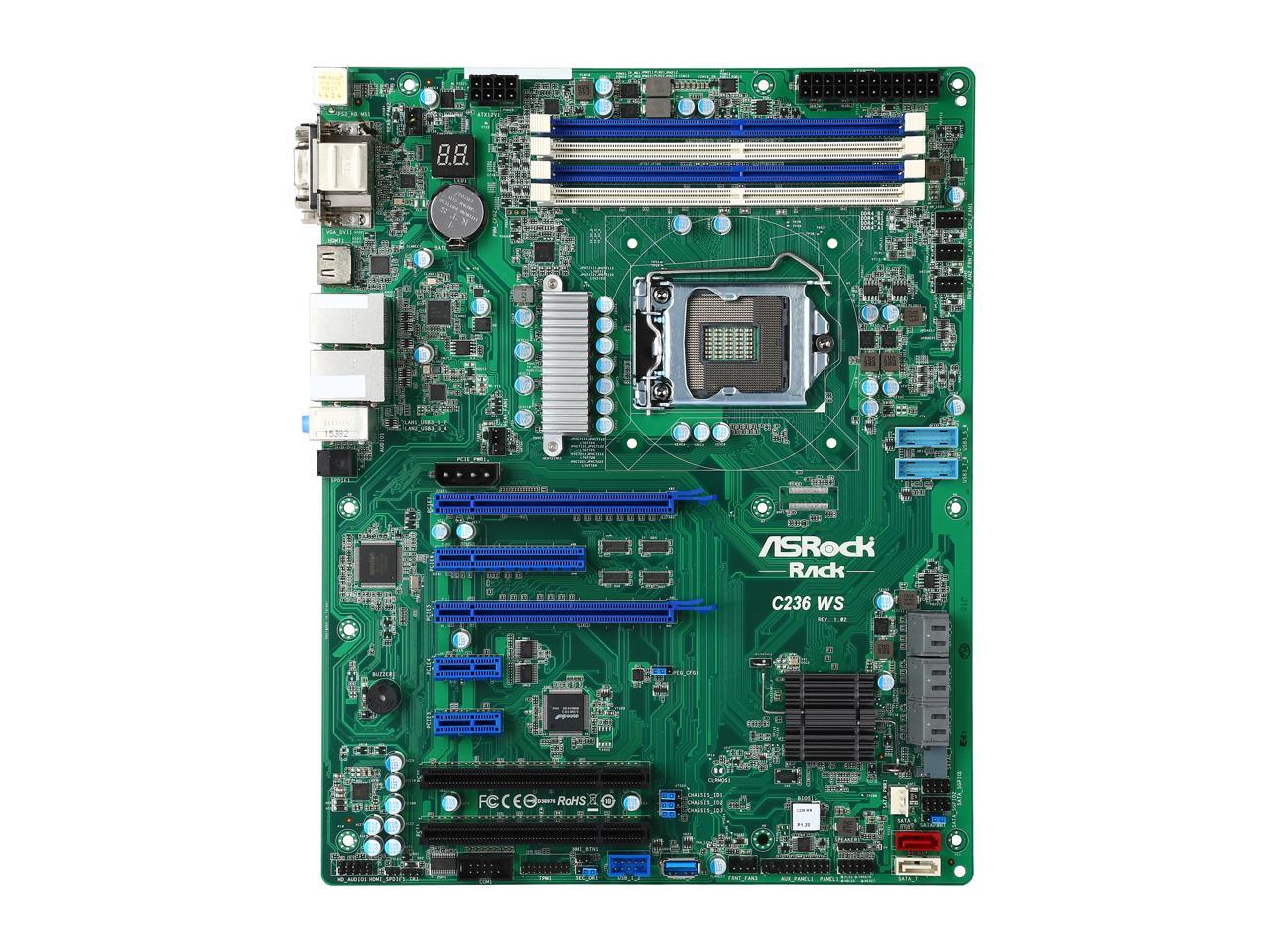 ASRock C236 WS ATX Server Motherboard LGA 1151 Intel C236