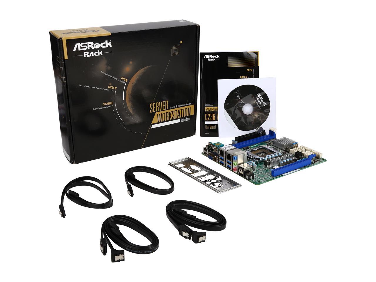 ASRock C236 WSI Mini ITX Server Motherboard LGA 1151 Intel C236