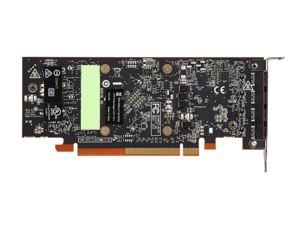 Radeon Pro WX 4100 100-506008 4GB 128-bit GDDR5 Low Profile Workstation Video Card