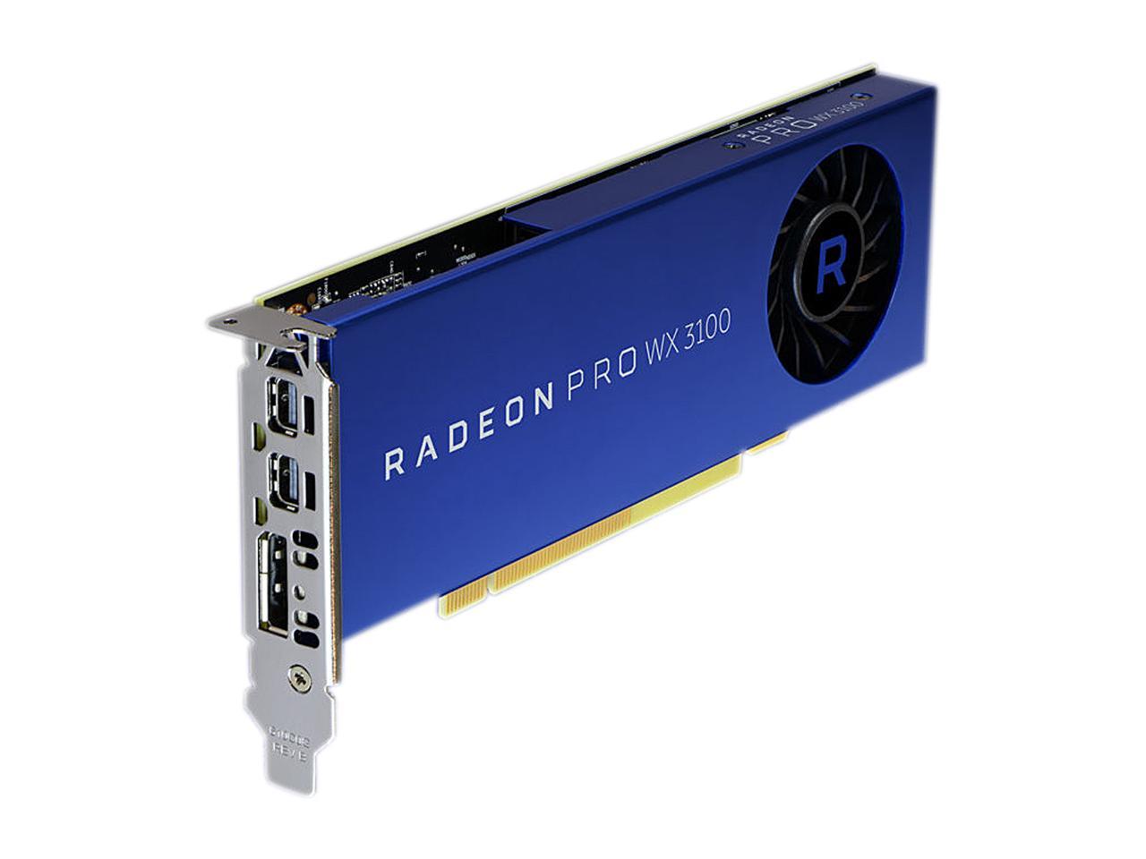 AMD Radeon Pro WX 3100 100-505999 PCI-Express x16 (x8 Electrical) Half Height Workstation Video Card