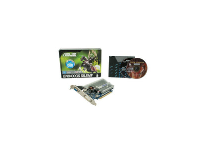 ASUS GeForce 8400 GS DirectX 10 EN8400GS Silent/P/512M 512MB 64-Bit DDR2 PCI Express 2.0 x16 HDCP Ready Video Card