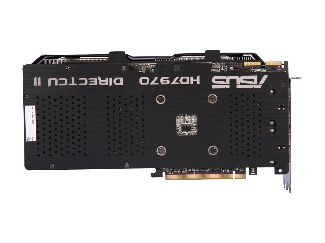 ASUS Radeon HD 7970 DirectX 11 HD7970-DC2-3GD5 3GB 384-Bit GDDR5 PCI Express 3.0 x16 HDCP Ready CrossFireX Support Video Card
