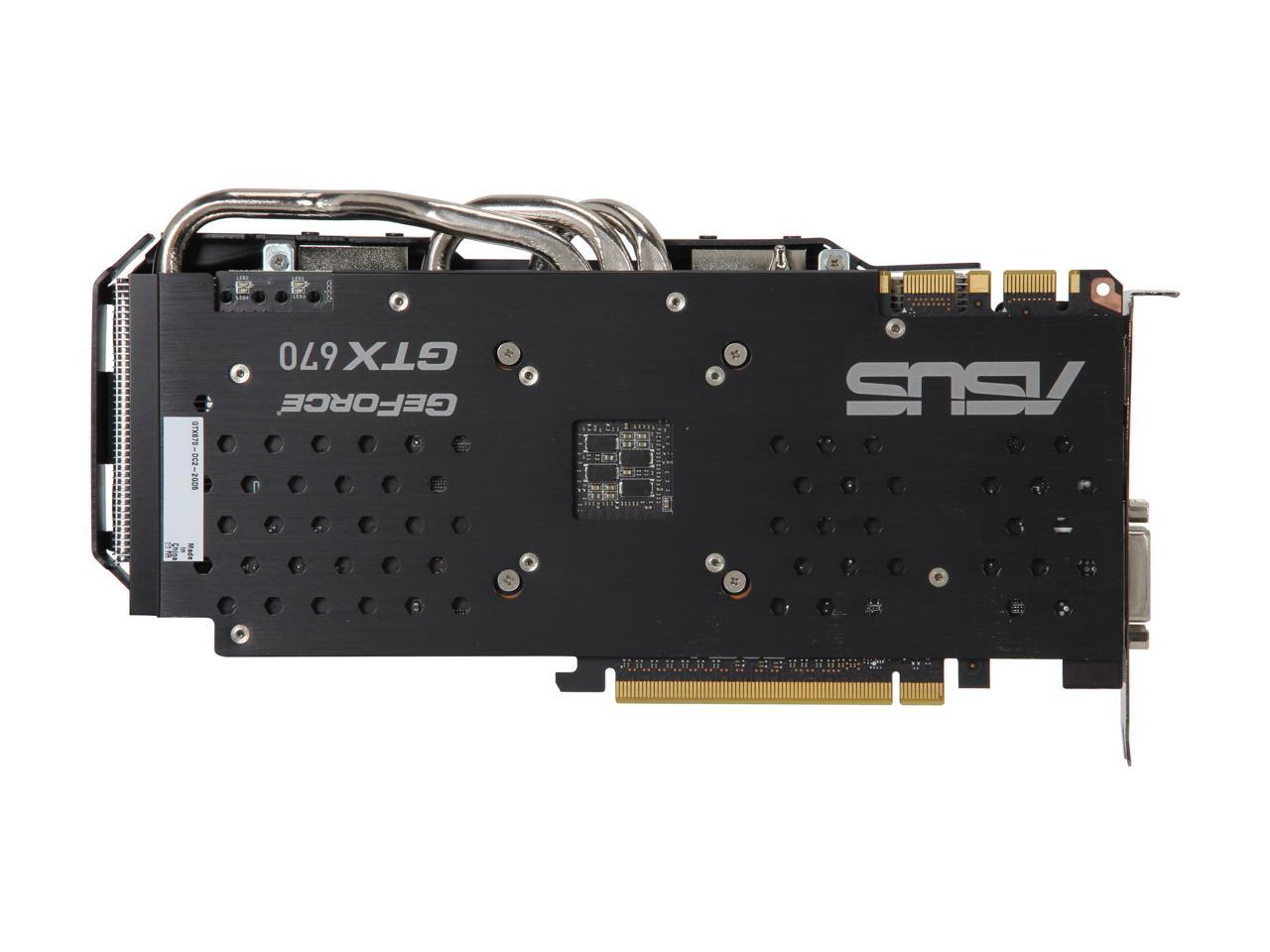 ASUS GeForce GTX 670 DirectX 11 GTX670-DC2-2GD5 2GB 256-Bit GDDR5 PCI Express 3.0 x16 HDCP Ready SLI Support Video Card
