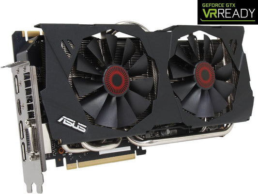 ASUS GeForce GTX 980 STRIX-GTX980-DC2OC-4GD5 4GB 256-Bit GDDR5 PCI Express 3.0 HDCP Ready SLI Support Video Card