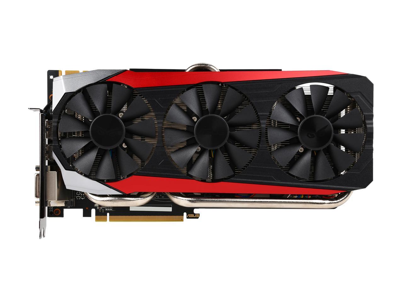 ASUS GeForce GTX 980 Ti STRIX-GTX980TI-DC3OC-6GD5-GAMING 6GB 384-Bit GDDR5 PCI Express 3.0 HDCP Ready SLI Support Video Card