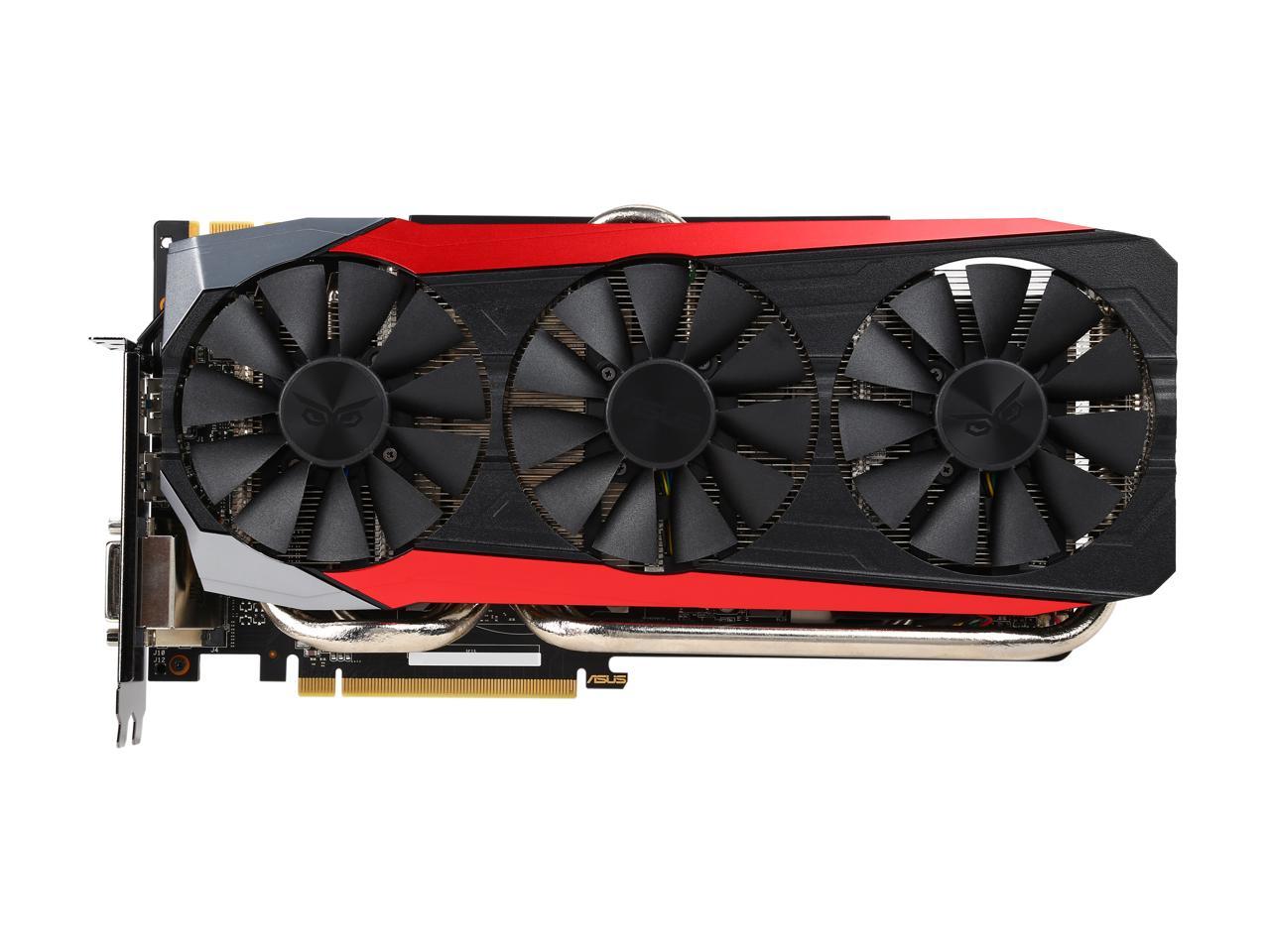 ASUS GeForce GTX 980 Ti STRIX-GTX980TI-DC3-6GD5-GAMING 6GB 384-Bit GDDR5 PCI Express 3.0 HDCP Ready SLI Support Video Card