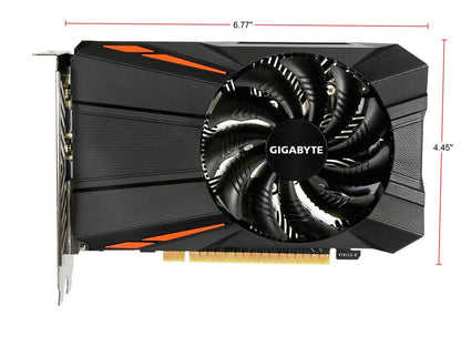 GIGABYTE GeForce GTX 1050 Ti DirectX 12 GV-N105TD5-4GD 4GB 128-Bit GDDR5 PCI Express 3.0 x16 Video Cards