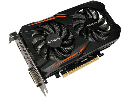 GIGABYTE GeForce GTX 1050 DirectX 12 GV-N1050OC-2GD 2GB 128-Bit GDDR5 PCI Express 3.0 x16 ATX Video Card