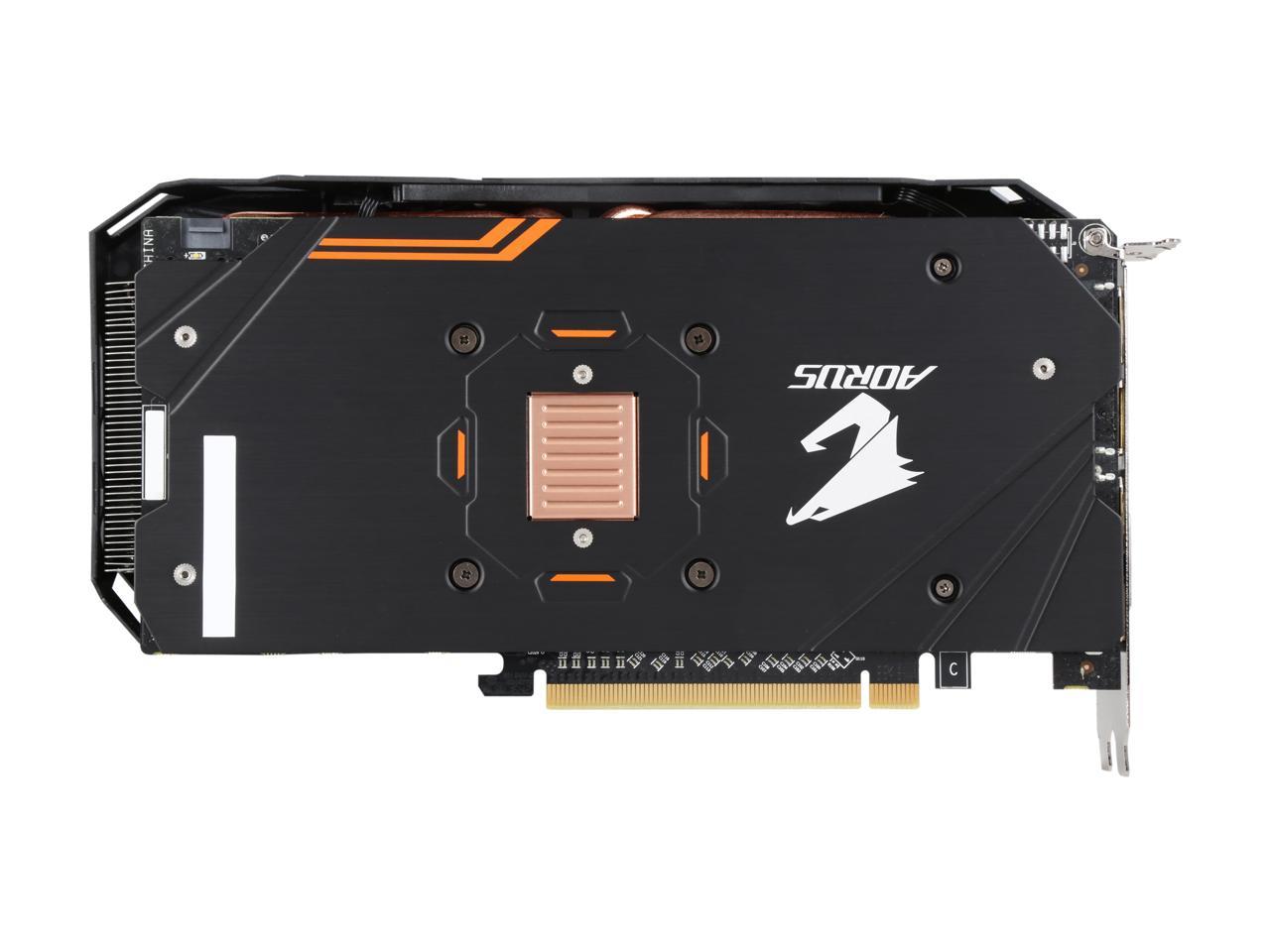 GIGABYTE AORUS Radeon RX 570 DirectX 12 GV-RX570AORUS-4GD 4GB 256-Bit GDDR5 PCI Express 3.0 x16 CrossFireX Support ATX Video Card
