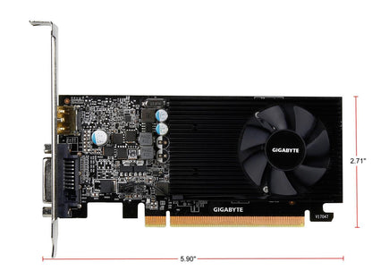 GIGABYTE GeForce GT 1030 Low Profile 2GB, GV-N1030D5-2GL