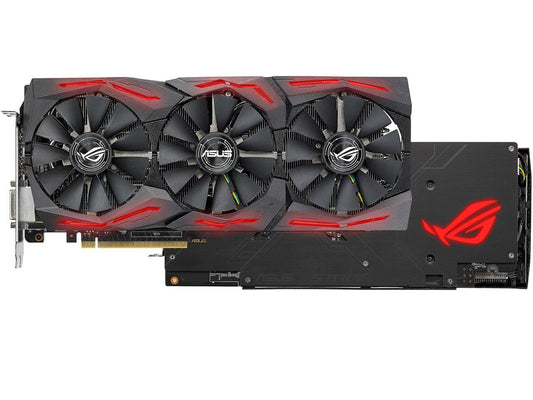 ASUS ROG Strix Radeon RX 580 T8G Gaming Top OC Edition GDDR5 DP HDMI DVI VR Ready AMD Graphics Card (ROG-STRIX-RX580-T8G-GAMING)
