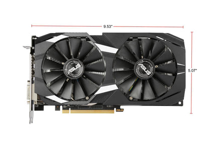 ASUS Radeon RX 580 DirectX 12 DUAL-RX580-O8G 8GB 256-Bit GDDR5 HDCP Ready CrossFireX Support Video Card