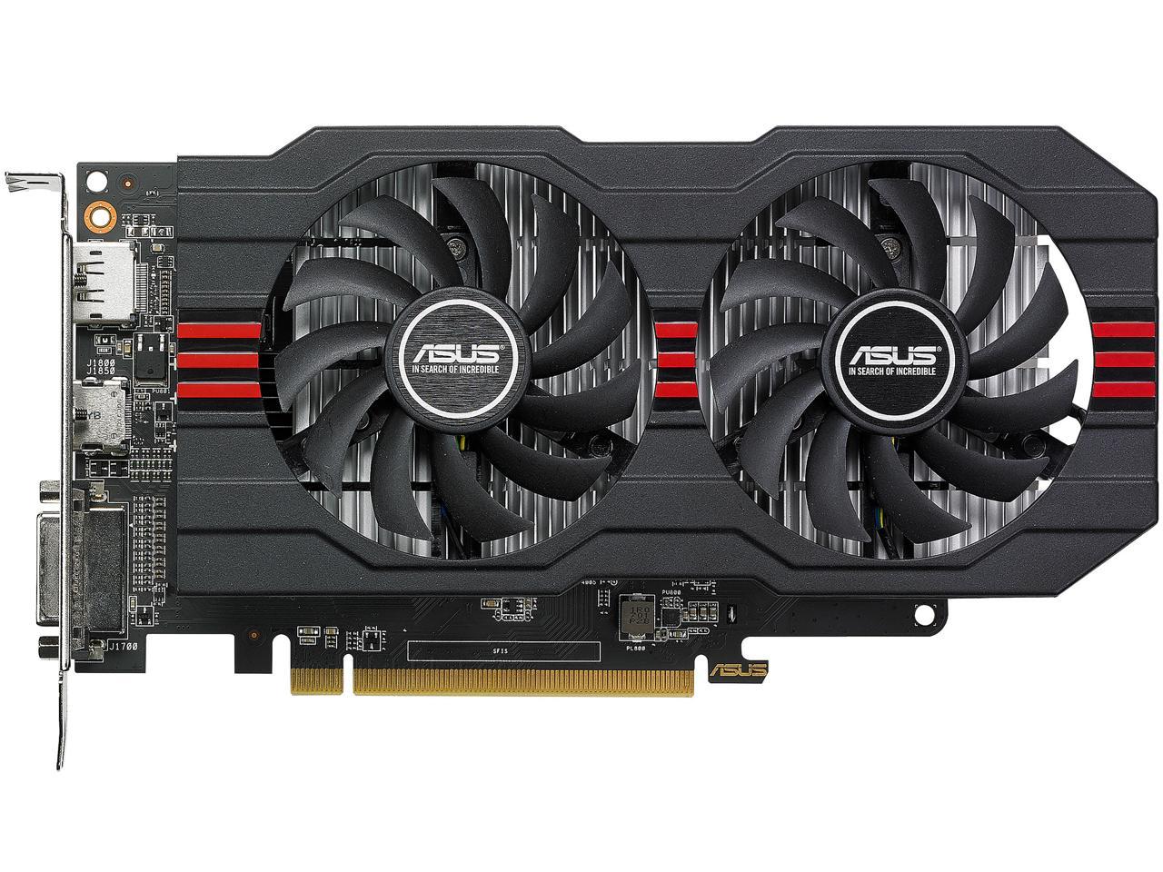 ASUS Radeon RX 560 2GB OC Edition GDDR5 DP HDMI DVI AMD Graphics Card (RX560-O2G)