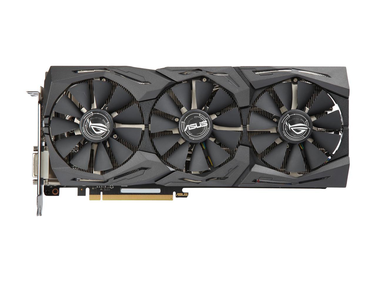 ASUS ROG GeForce GTX 1070 Ti STRIX-GTX1070TI-8G-GAMING 8GB 256-Bit GDDR5 PCI Express 3.0 HDCP Ready Video Card