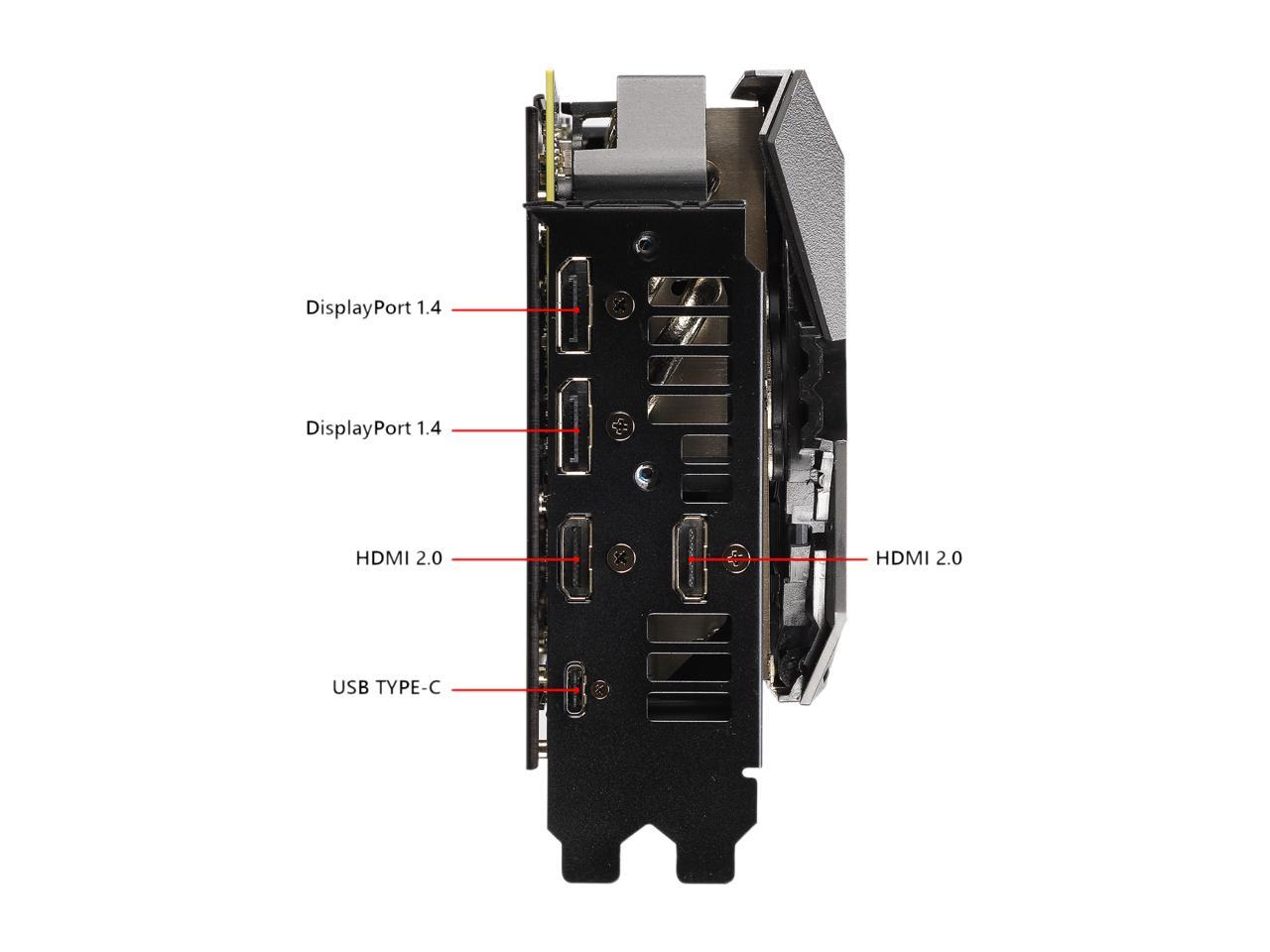 ASUS ROG STRIX GeForce RTX 2080 Overclocked 8G GDDR6 HDMI DP 1.4 USB Type-C Graphics CardÂ (ROG-STRIX-RTX2080-O8G-GAMING)