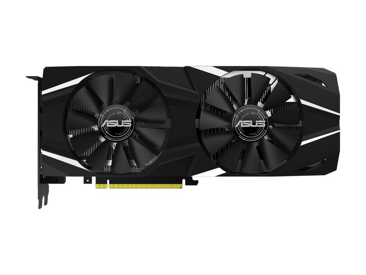 ASUS GeForce RTX 2080 Overclocked 8G GDDR6 Dual-Fan Edition VR Ready HDMI DP 1.4 USB Type-C Graphics CardÂ (DUAL-RTX2080-O8G)