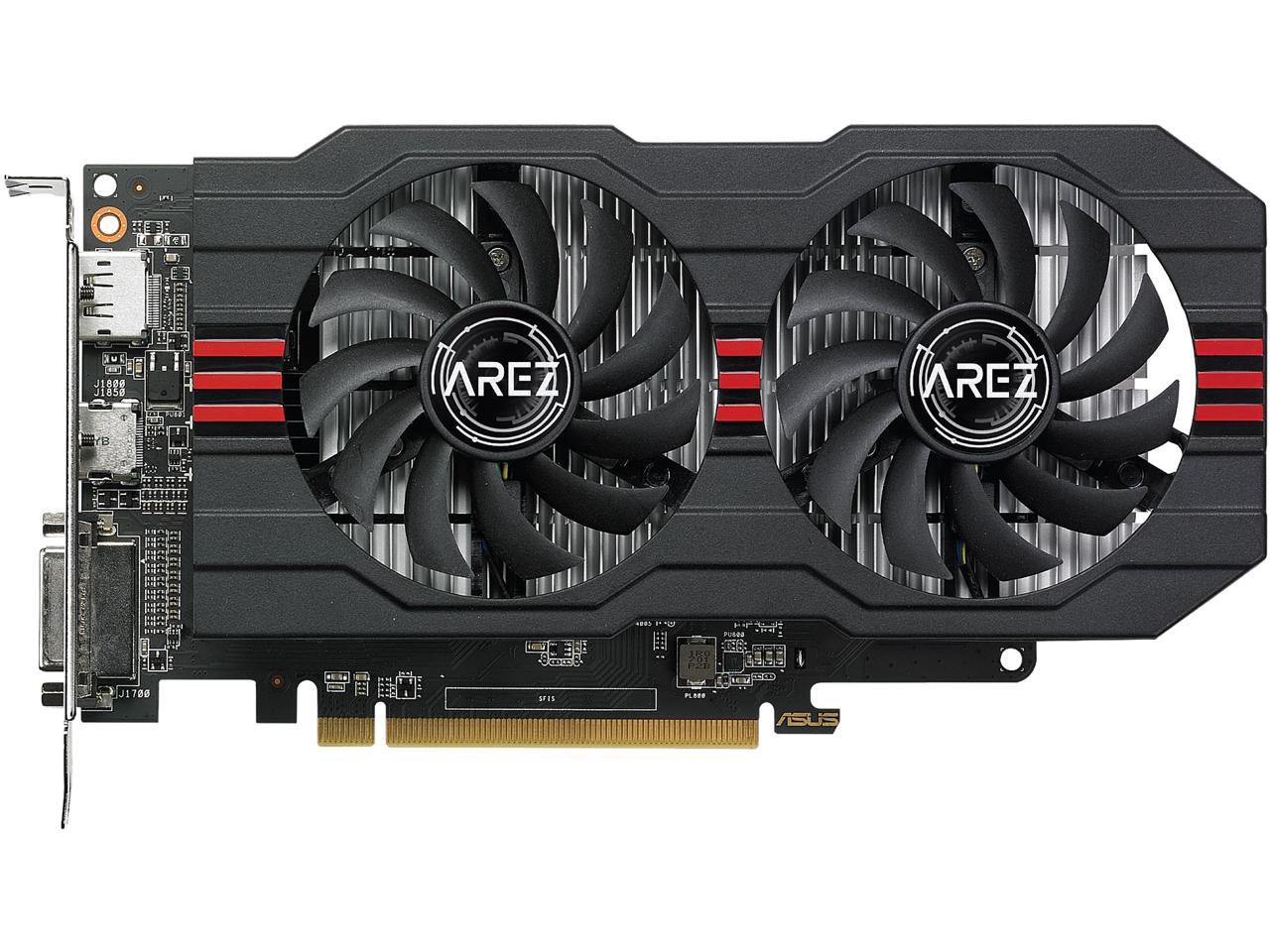ASUS AREZ RX 560 O2G OC Edition GDDR5 DP HDMI DVI AMD Graphics Card (AREZ-RX560-O2G-EVO)