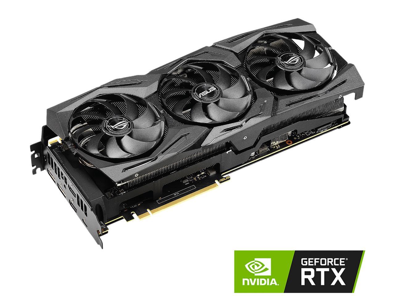 ASUS ROG Strix GeForce RTX 2080 Ti DirectX 12 ROG-STRIX-RTX2080TI-A11G-GAMING 11GB 352-Bit GDDR6 PCI Express 3.0 HDCP Ready SLI Support Video Card