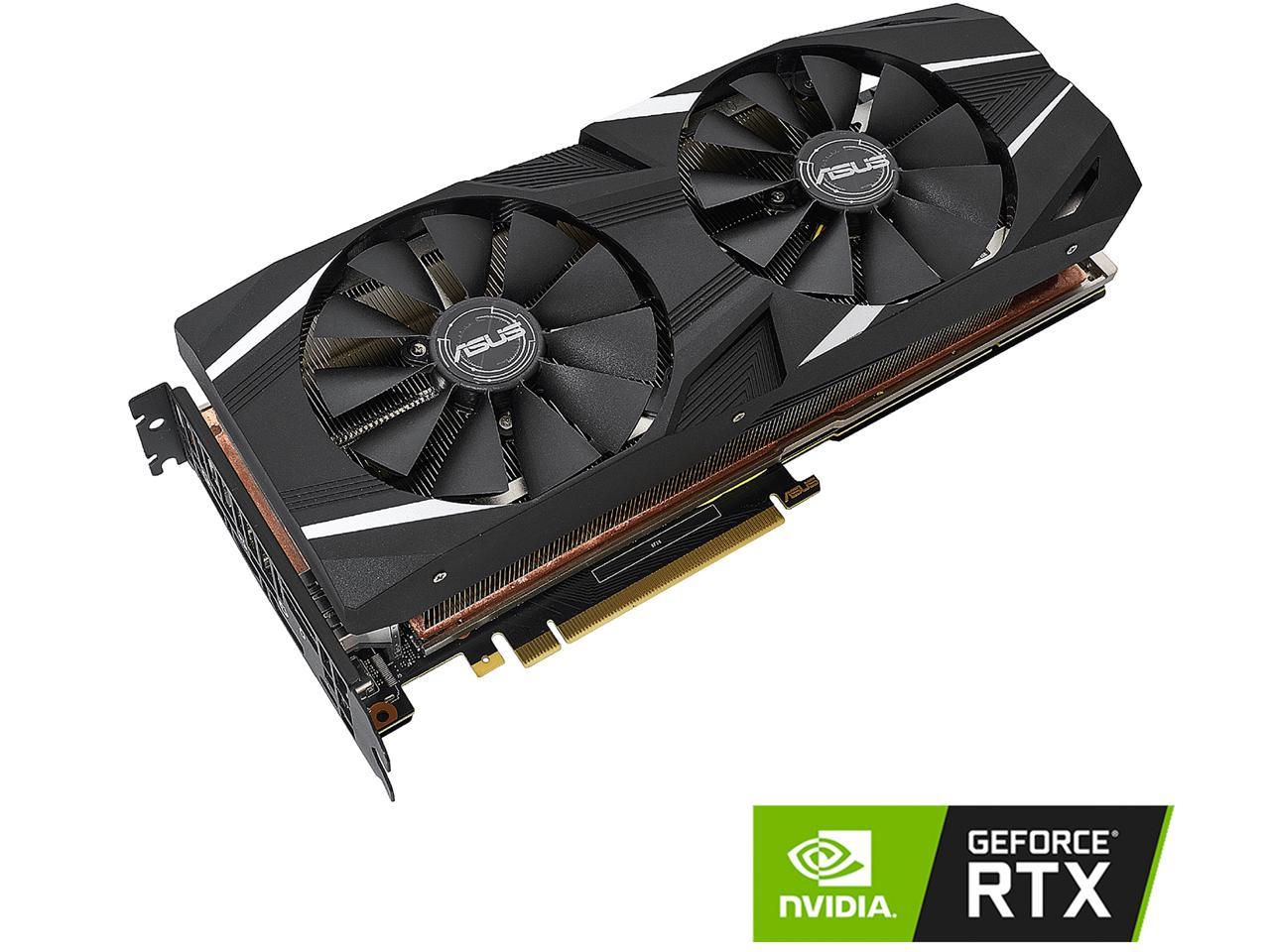 ASUS Dual GeForce RTX 2080 Ti DirectX 12 DUAL-RTX2080TI-11G 11GB 352-Bit GDDR6 PCI Express 3.0 HDCP Ready SLI Support Video Card