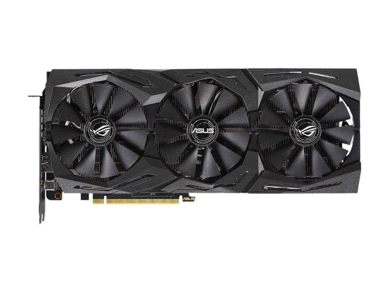 ASUS ROG Strix GeForce RTX 2070 DirectX 12 ROG-STRIX-RTX2070-8G-GAMING 8GB 256-Bit GDDR6 PCI Express 3.0 HDCP Ready Video Card