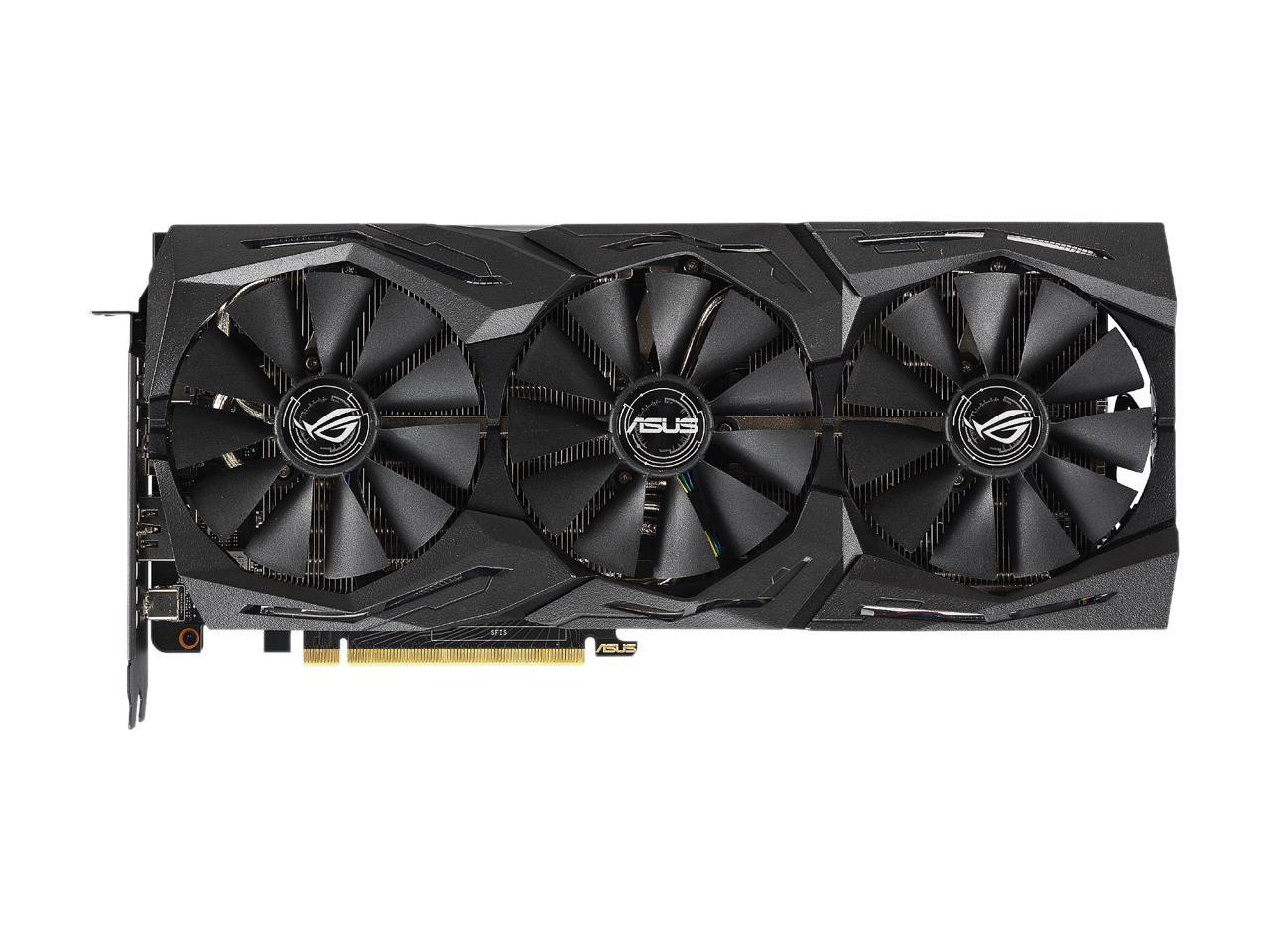 ASUS ROG Strix GeForce RTX 2070 DirectX 12 ROG-STRIX-RTX2070-A8G-GAMING 8GB 256-Bit GDDR6 PCI Express 3.0 HDCP Ready Video Card