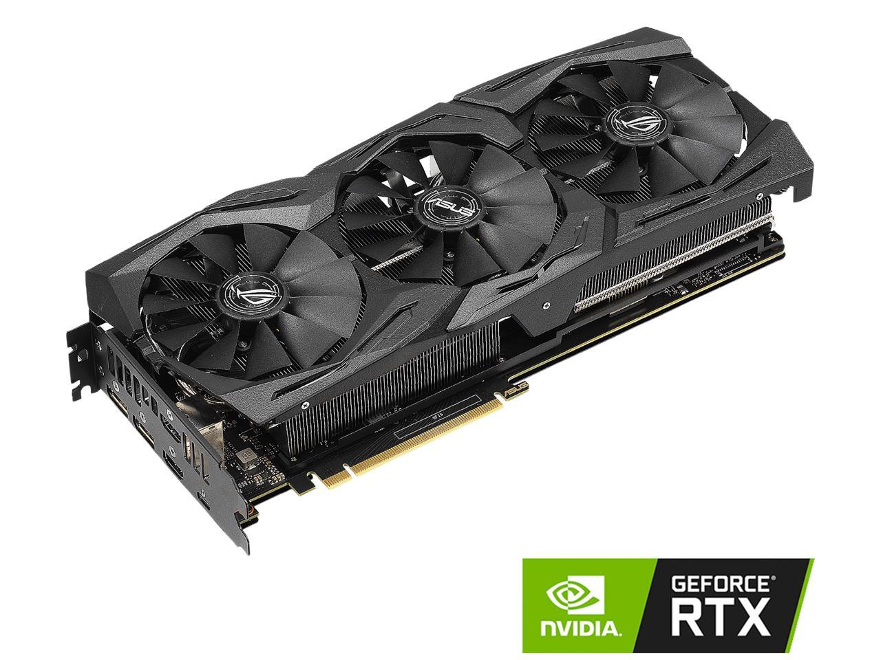 ASUS ROG Strix GeForce RTX 2070 DirectX 12 ROG-STRIX-RTX2070-A8G-GAMING 8GB 256-Bit GDDR6 PCI Express 3.0 HDCP Ready Video Card