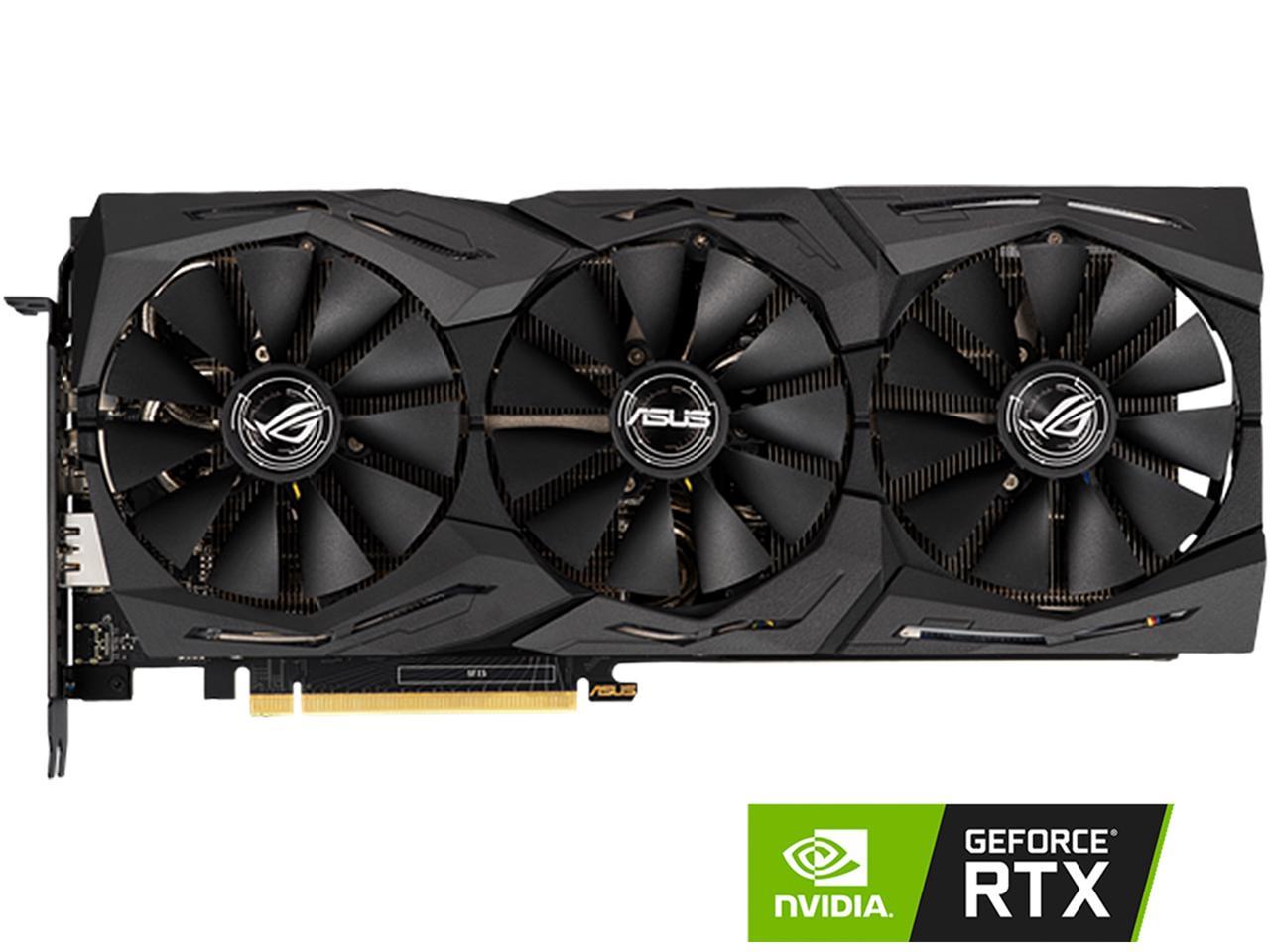 ASUS ROG STRIX GeForce RTX 2060 DirectX 12 ROG-STRIX-RTX2060-A6G-GAMING 6GB 192-Bit GDDR6 PCI Express 3.0 HDCP Ready Video Card