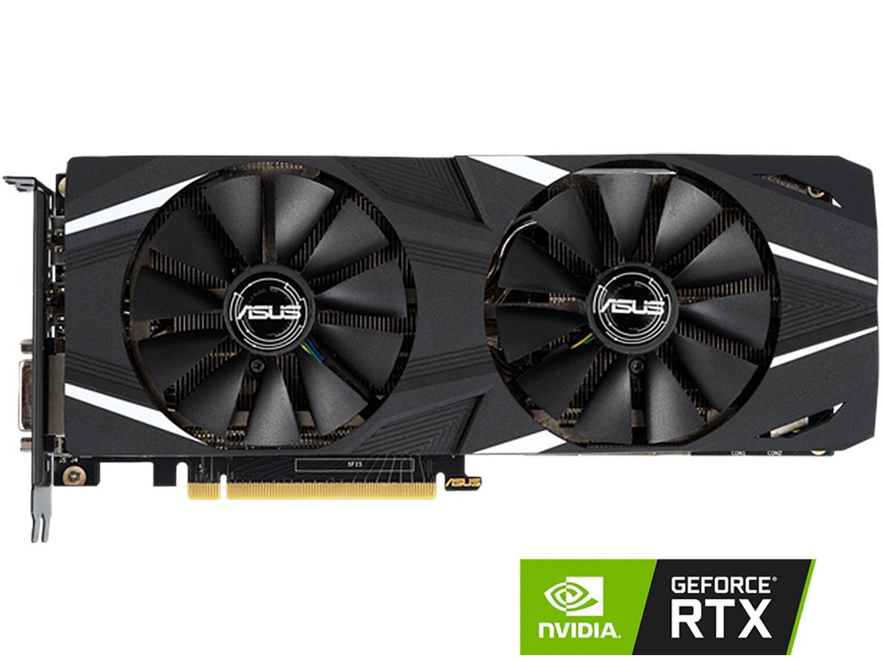 ASUS Dual GeForce RTX 2060 DirectX 12 DUAL-RTX2060-A6G 6GB 192-Bit GDDR6 PCI Express 3.0 HDCP Ready Video Card