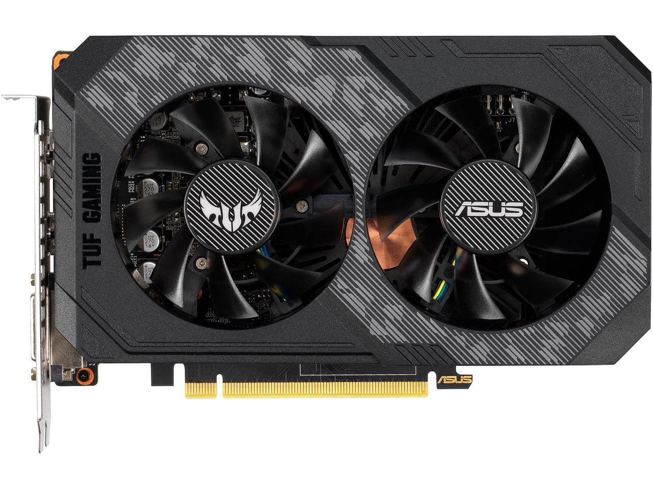 ASUS TUF Gaming GeForce GTX 1660 Overclocked 6GB Dual-fan Edition HDMI DP DVI Gaming Graphics Card (TUF-GTX1660-O6G-GAMING)