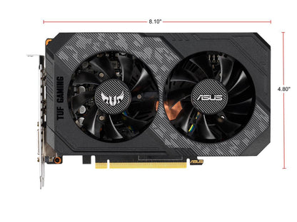 ASUS TUF Gaming GeForce GTX 1660 Overclocked 6GB Dual-fan Edition HDMI DP DVI Gaming Graphics Card (TUF-GTX1660-O6G-GAMING)