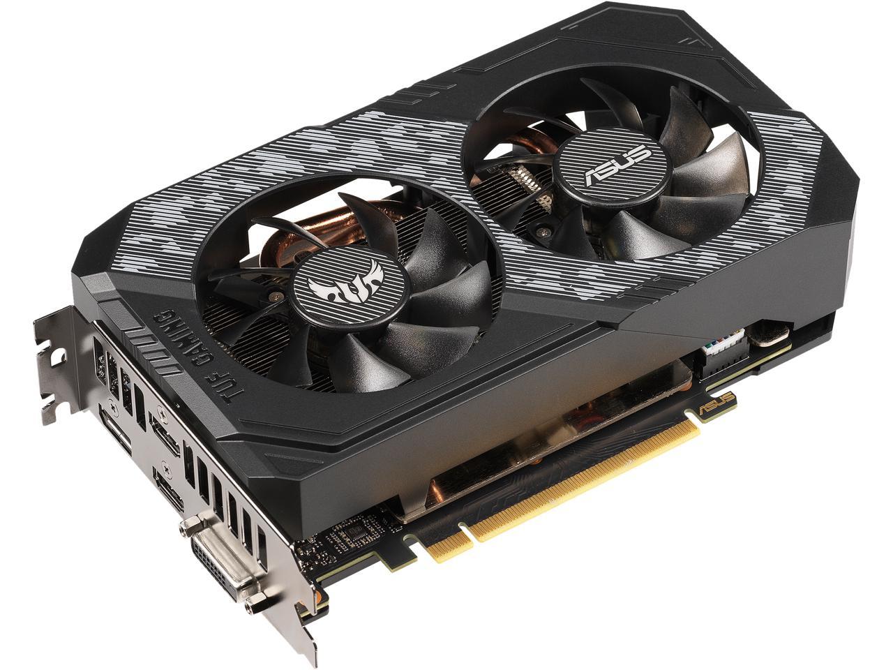 ASUS TUF Gaming GeForce RTX 2060 OC Edition 6GB GDDR6 VR Ready HDMI 2.0b DP 1.4 Auto Extreme Graphics Card (TUF-RTX2060-O6G-GAMING)