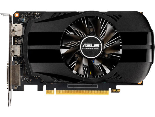ASUS GeForce GTX 1650 4GB Phoenix Fan Overclocked Edition HDMI DP DVI Graphics Card (PH-GTX1650-O4G)