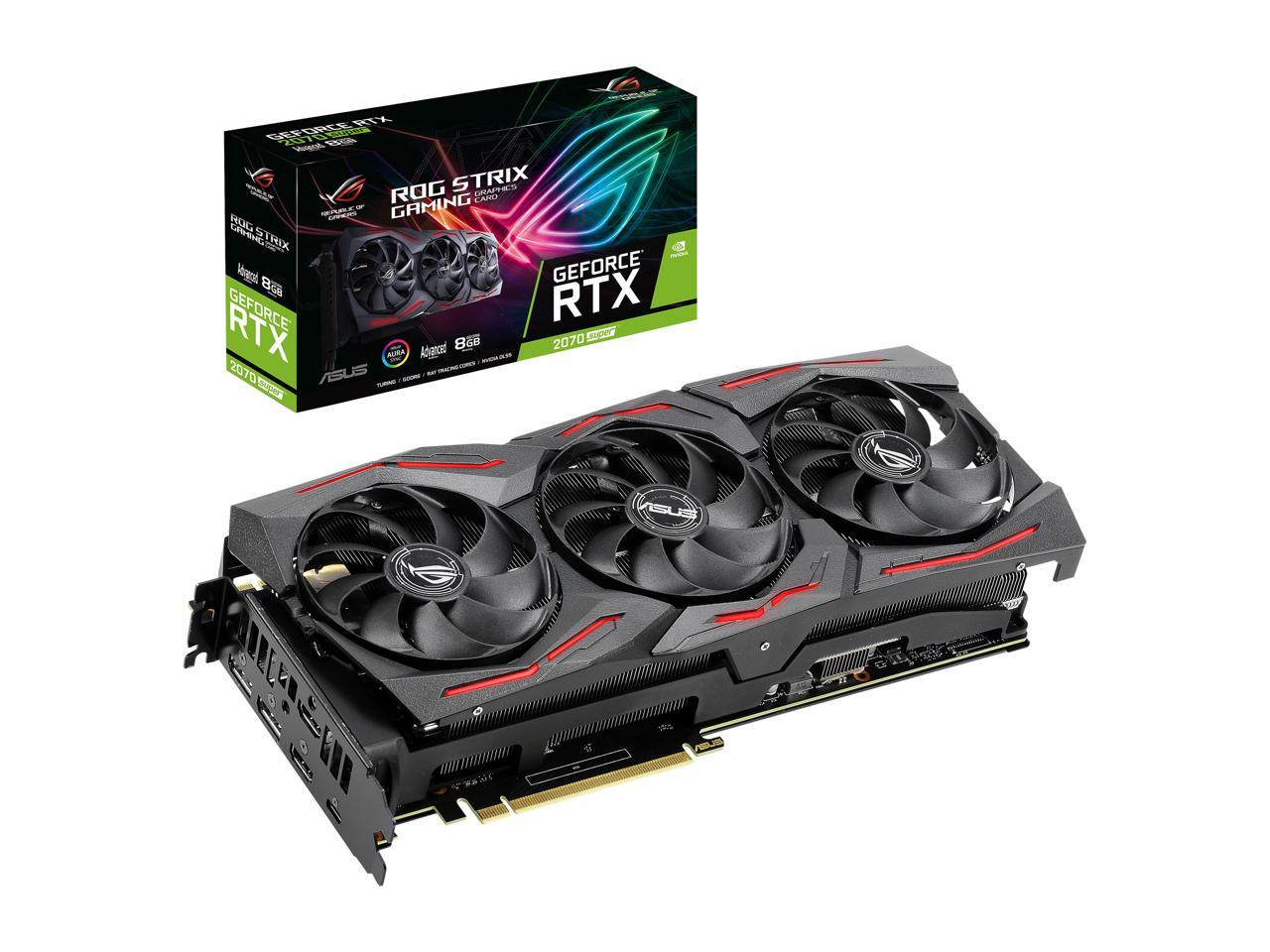 ASUS ROG STRIX GeForce RTX 2070 SUPER Advanced Overclocked 8G GDDR6 HDMI DisplayPort USB Type-C Gaming Graphics Card (ROG-STRIX-RTX2070S-A8G-GAMING)
