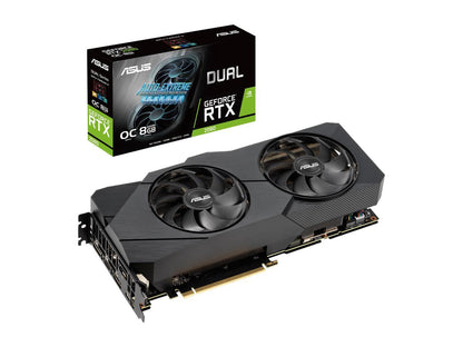 ASUS Dual GeForce RTX 2080 DirectX 12 DUAL-RTX2080-O8G-EVO 8GB 256-Bit GDDR6 PCI Express 3.0 HDCP Ready SLI Support Video Card