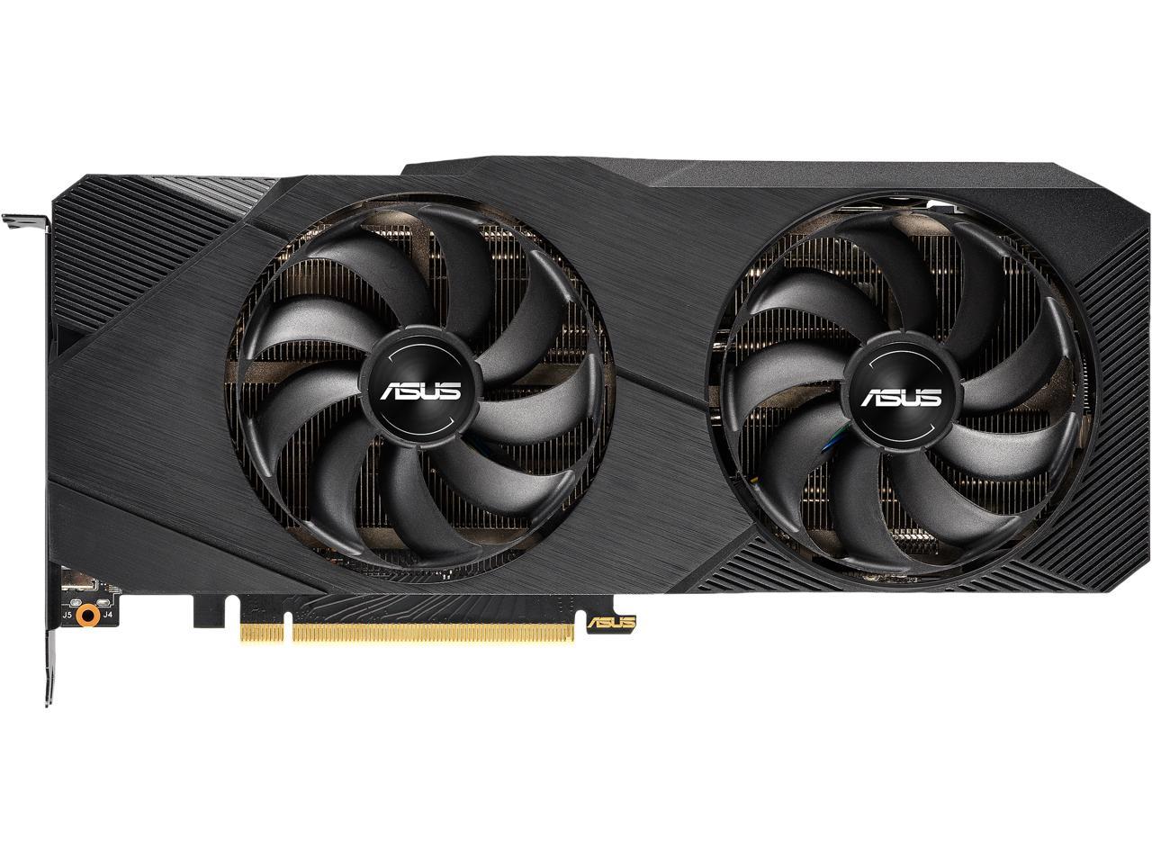 ASUS Dual GeForce RTX 2080 DirectX 12 DUAL-RTX2080-O8G-EVO 8GB 256-Bit GDDR6 PCI Express 3.0 HDCP Ready SLI Support Video Card