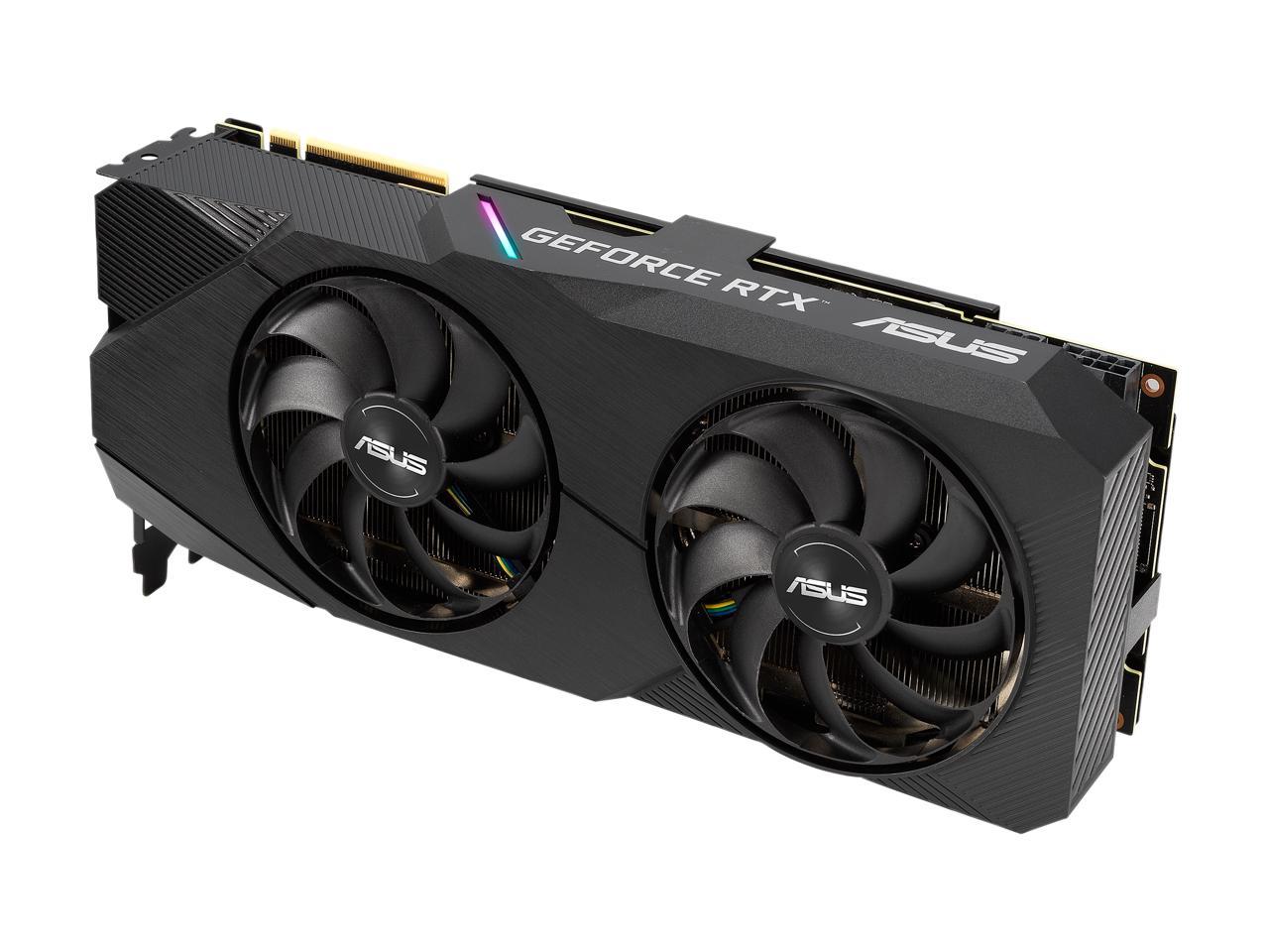ASUS Dual GeForce RTX 2080 DirectX 12 DUAL-RTX2080-8G-EVO 8GB 256-Bit GDDR6 PCI Express 3.0 HDCP Ready SLI Support Video Card