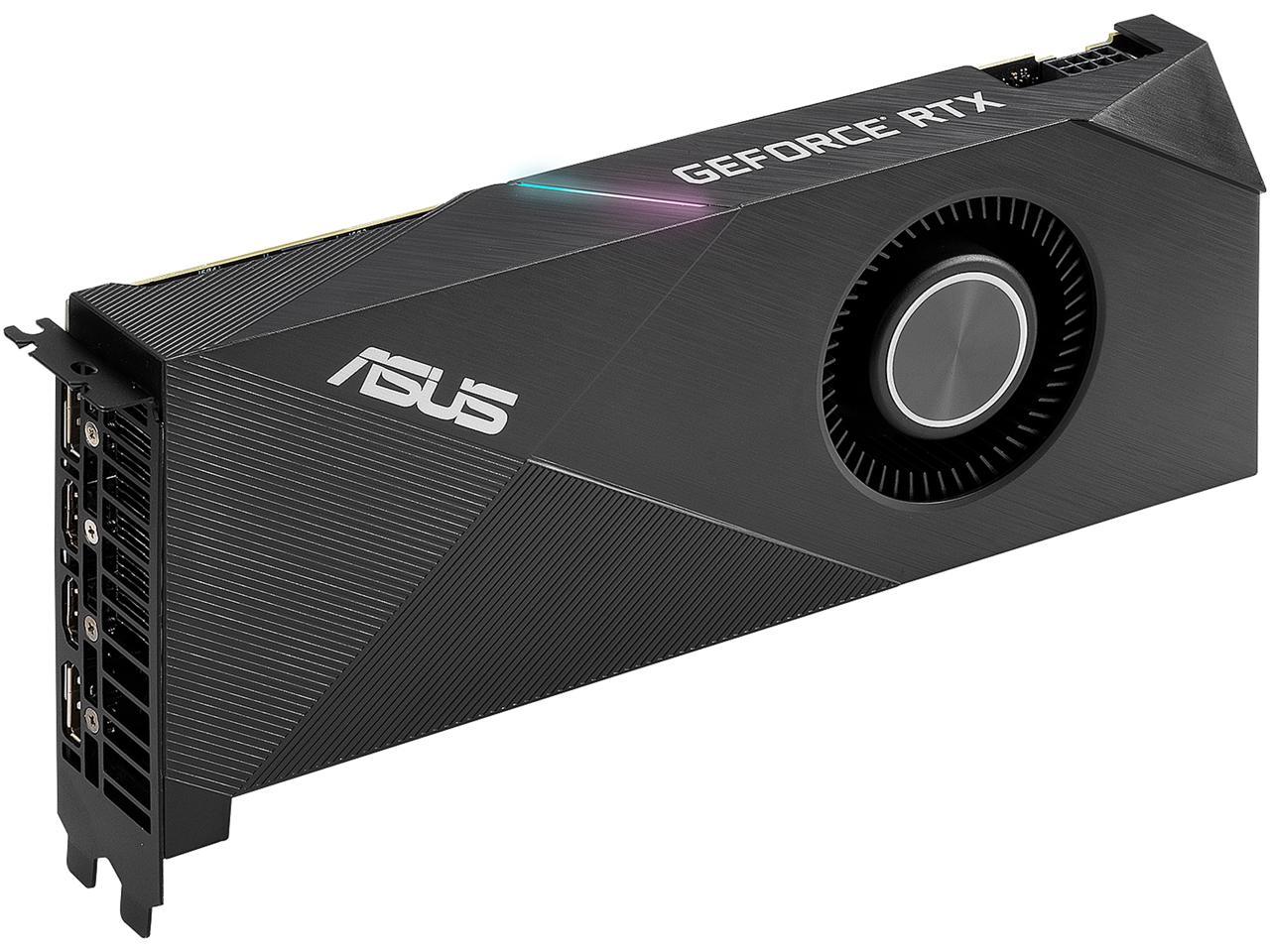 ASUS Turbo GeForce RTX 2060 SUPER TURBO-RTX2060S-8G-EVO 8GB 256-Bit GDDR6 PCI Express 3.0 HDCP Ready Video Card