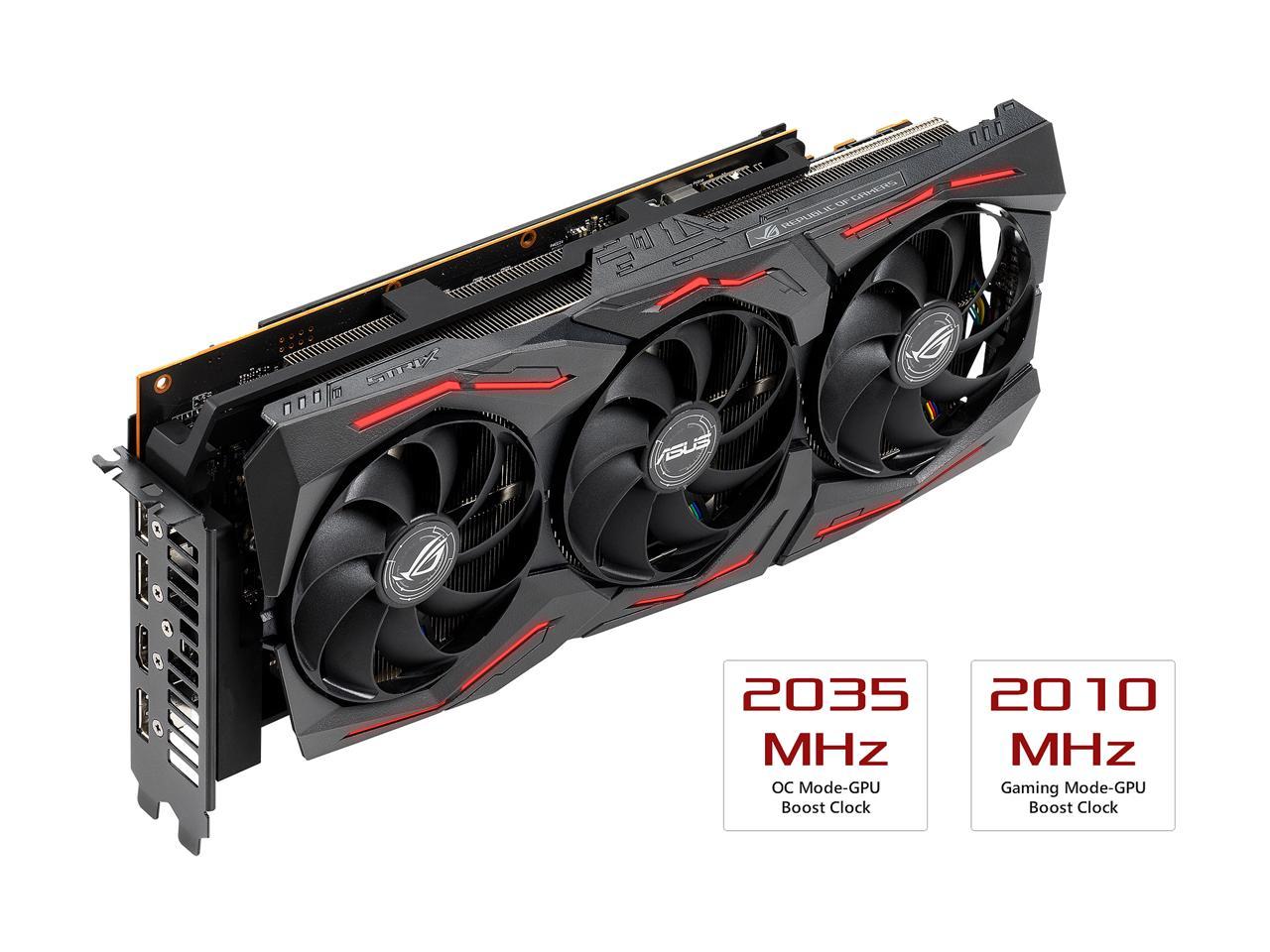 ASUS ROG STRIX AMD Radeon RX 5700 XT Overclocked 8G GDDR6 HDMI DisplayPort Gaming Graphics Card (ROG-STRIX-RX5700XT-O8G-GAMING)