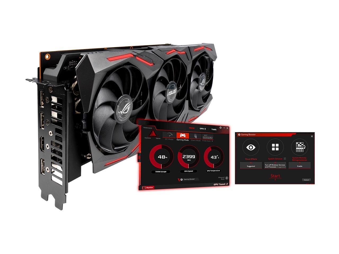 ASUS ROG STRIX AMD Radeon RX 5700 Overclocked 8G GDDR6 HDMI DisplayPort Gaming Graphics Card (ROG-STRIX-RX5700-O8G-GAMING)