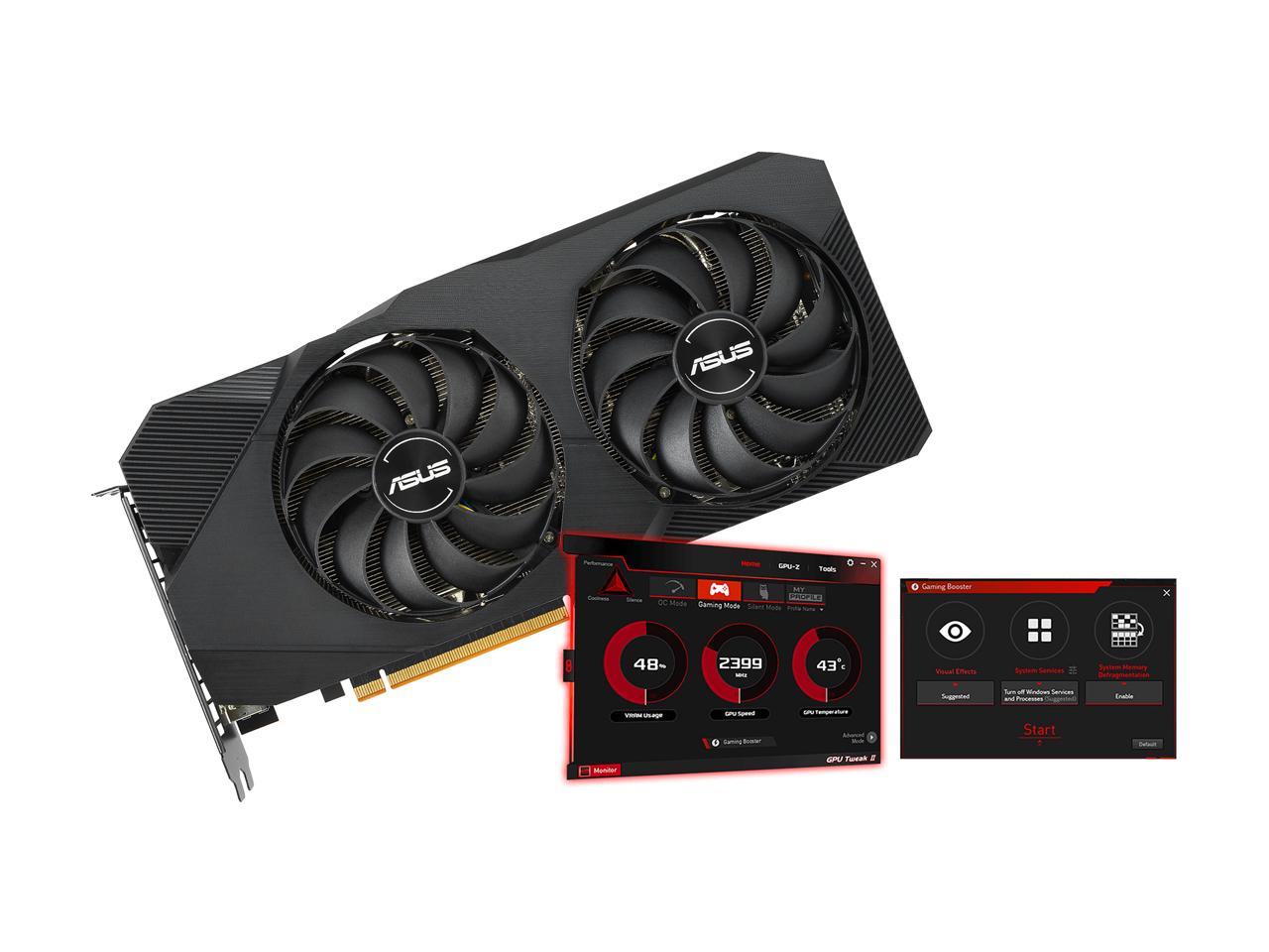 ASUS AMD Radeon RX 5700 Overclocked 8G GDDR6 Dual Fan EVO Edition HDMI DisplayPort Gaming Graphics Card (DUAL-RX5700-O8G-EVO)