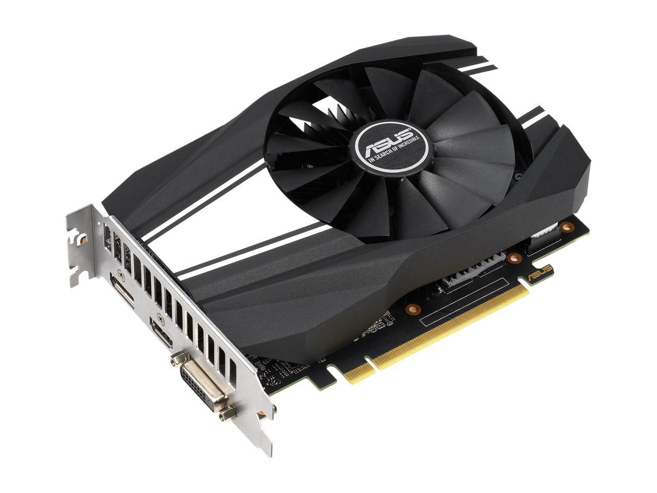 ASUS GeForce GTX 1660 SUPER Overclocked 6GB Phoenix Fan Edition HDMI DP DVI Graphics Card (PH-GTX1660S-O6G)