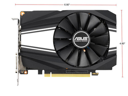 ASUS GeForce GTX 1660 SUPER Overclocked 6GB Phoenix Fan Edition HDMI DP DVI Graphics Card (PH-GTX1660S-O6G)
