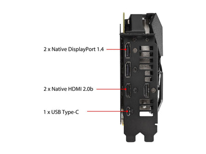 Asus ROG Strix ROG-STRIX-RTX2060S-A8G-EVO-GAMING GeForce RTX 2060 SUPER Graphic Card - 8GB GDDR6