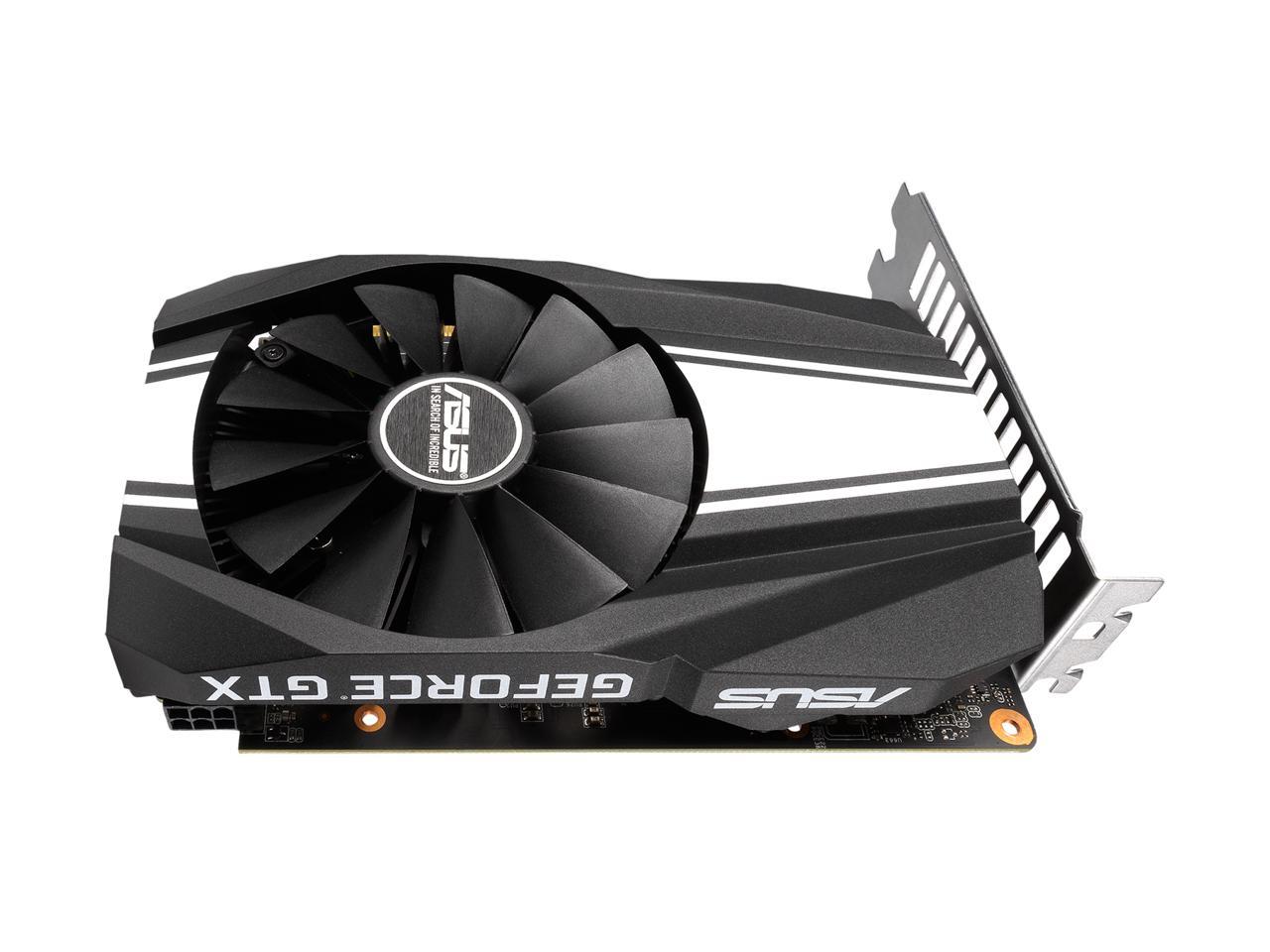 ASUS GeForce GTX 1650 SUPER Overclocked 4GB Phoenix Fan Edition HDMI DP DVI Graphics Card (PH-GTX1650S-O4G)
