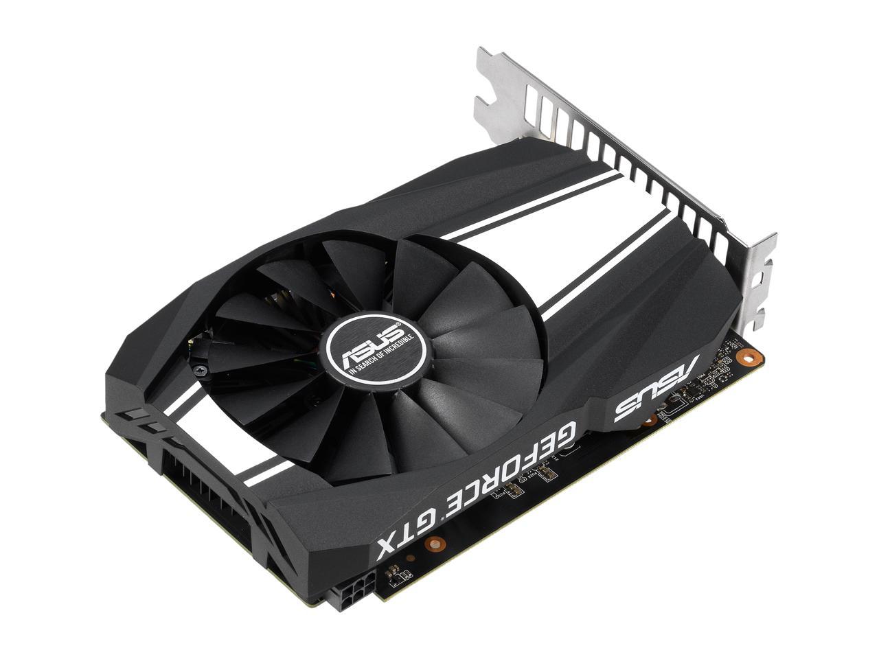 ASUS GeForce GTX 1650 SUPER Overclocked 4GB Phoenix Fan Edition HDMI DP DVI Graphics Card (PH-GTX1650S-O4G)