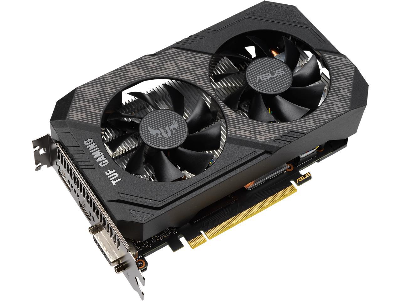 ASUS TUF Gaming GeForce GTX 1650 SUPER Overclocked 4GB Edition HDMI DP DVI Gaming Graphics Card (TUF-GTX1650S-O4G-GAMING)