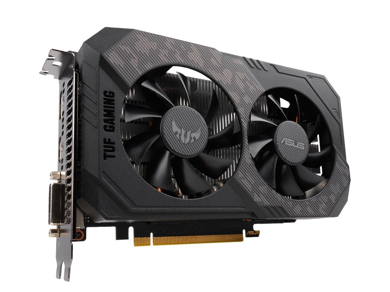ASUS TUF Gaming GeForce GTX 1650 SUPER Overclocked 4GB Edition HDMI DP DVI Gaming Graphics Card (TUF-GTX1650S-O4G-GAMING)